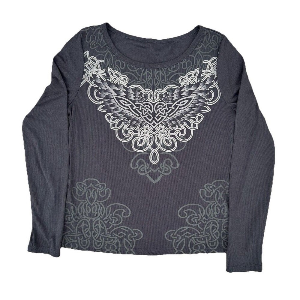 Y2K Women’s Tribal Affliction Style Biker Shirt